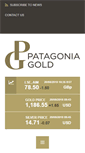 Mobile Screenshot of patagoniagold.com